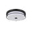 Living District Kolson 1 Light 16" Flush Mount, Black/Clear