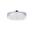 Living District Kolson 1 Light 20" Flush Mount, Chrome/Clear