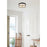 Living District Kolson Light 12" Flush Mount, Black/White