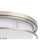 Living District Kolson Light 20" Flush Mount, Polished Nickel/White