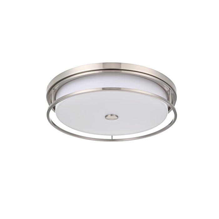Living District Kolson Light 20" Flush Mount, Polished Nickel/White