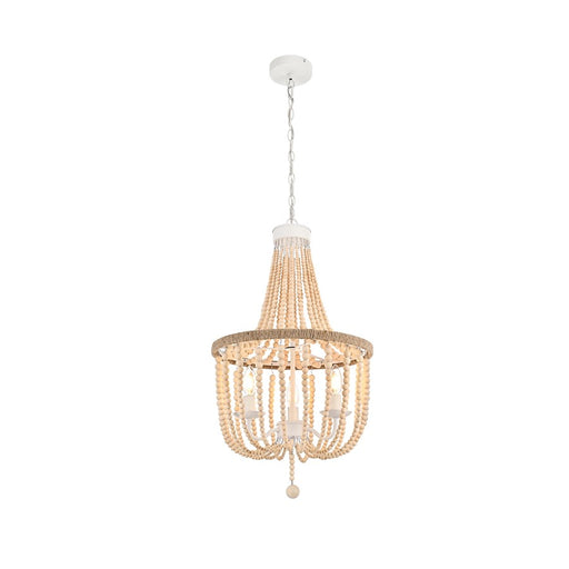 Living District Jolie 3 Light 16" Pendant, Beige - LD306D16BG