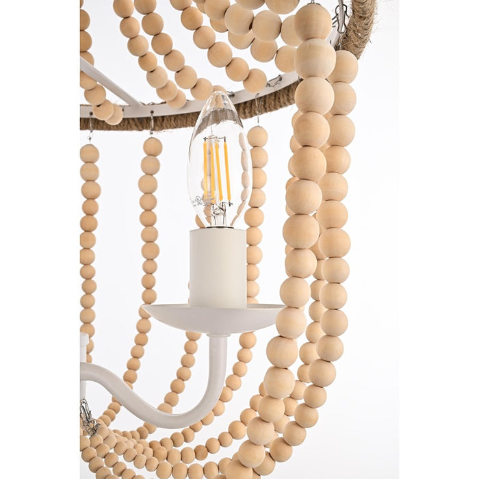 Living District Jolie 3 Light 16" Pendant, Beige