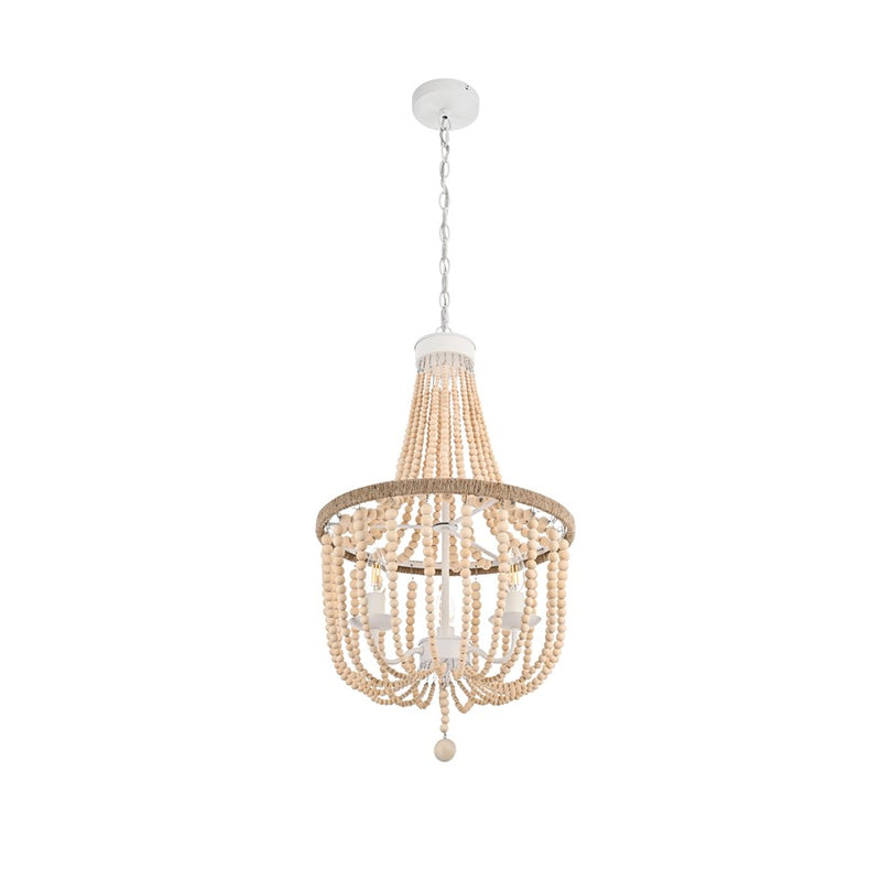 Living District Jolie 3 Light 16" Pendant, Beige