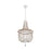 Living District Jolie 3 Light 16" Pendant, Antique White