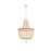 Living District Jolie 4 Light 20" Pendant, Beige - LD306D20BG
