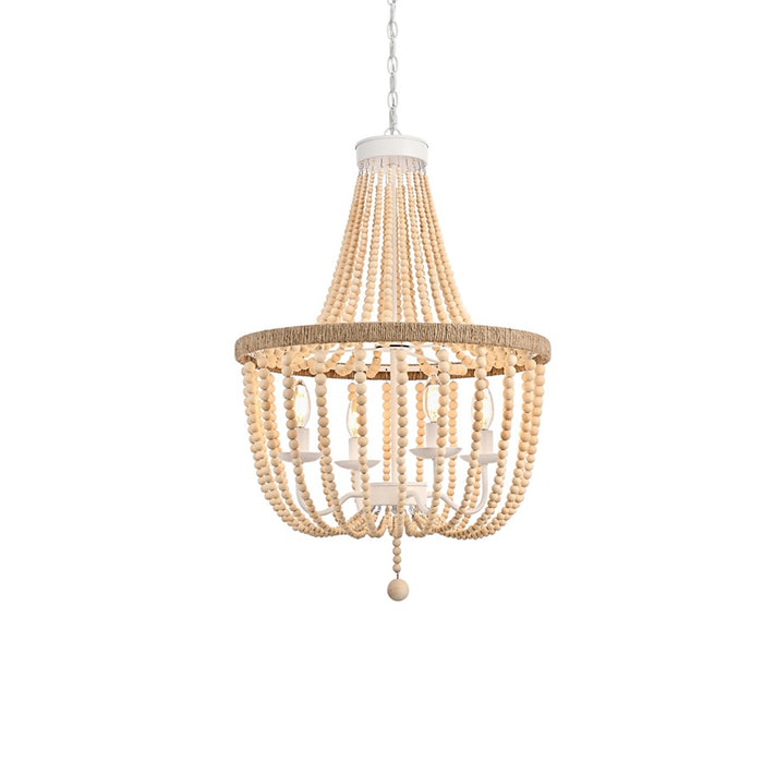 Living District Jolie 4 Light 20" Pendant, Beige