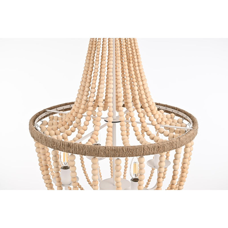 Living District Jolie 4 Light 20" Pendant, Beige