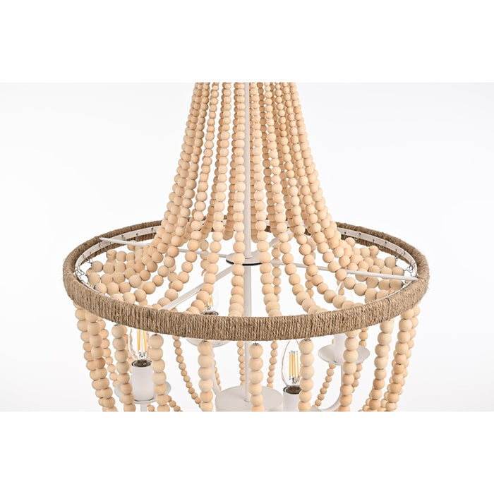 Living District Jolie 4 Light 20" Pendant, Beige