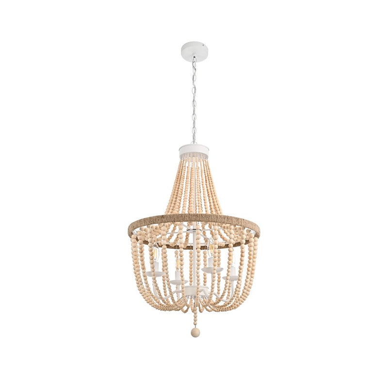 Living District Jolie 4 Light 20" Pendant, Beige