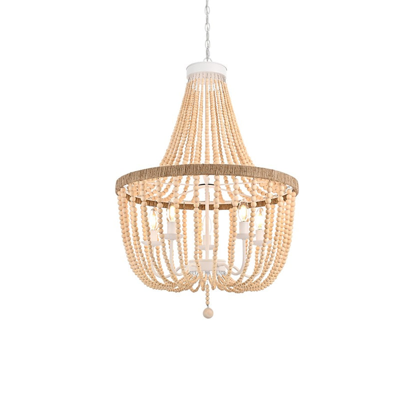 Living District Jolie 5 Light 24" Pendant, Beige