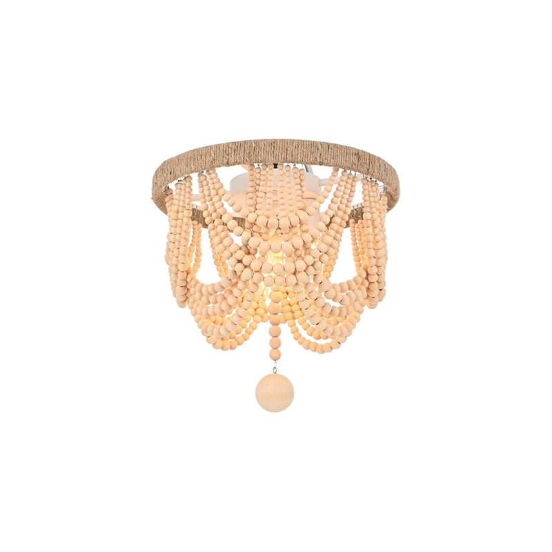 Living District Jolie 3 Light 12" Flush Mount, Beige