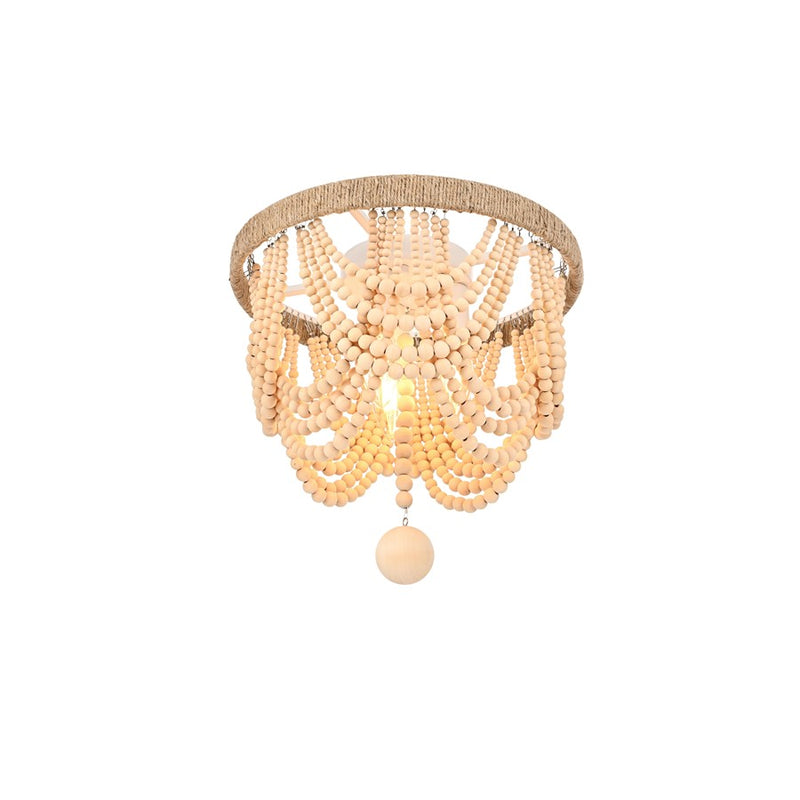 Living District Jolie 3 Light 12" Flush Mount, Beige