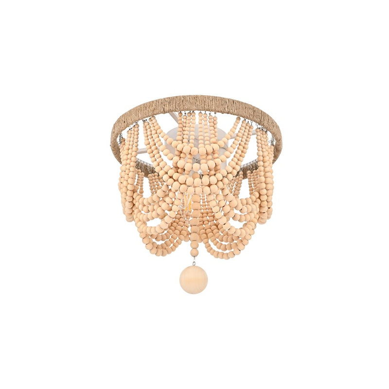 Living District Jolie 3 Light 12" Flush Mount, Beige