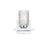 Living District Cassie 1 Light 7" Wall Sconce, Chrome/Clear