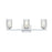 Living District Cassie 3 Light 24" Wall Sconce, Chrome/Clear