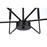 Elegant Lighting Willa 6 Light 26" Pendant, Black