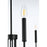 Elegant Lighting Willa 6 Light 26"L Pendant, Black