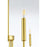 Elegant Lighting Willa 6 Light 26"L Pendant, Brass
