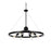 Elegant Lighting Thora 6 Light 32" Pendant, Black