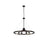Elegant Lighting Thora 6 Light 32" Pendant, Weathered Black/Rust