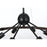 Elegant Lighting Thora 6 Light 32" Pendant, Weathered Black/Rust