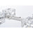 Elegant Lighting Lyra 8 Light 30" Pendant, Chrome/Clear