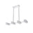 Elegant Lighting Lyra 8 Light 30" Pendant, Chrome/Clear