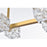 Elegant Lighting Lyra 8 Light 30" Pendant, Satin Gold/Clear