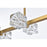 Elegant Lighting Lyra 8 Light 30" Pendant, Satin Gold/Clear