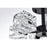 Elegant Lighting Lyra 6 Light 14" Flush Mount, Black/Clear