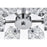 Elegant Lighting Lyra 6 Light 14" Flush Mount, Chrome/Clear