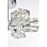 Elegant Lighting Lyra 6 Light 14" Flush Mount, Chrome/Clear