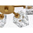 Elegant Lighting Lyra 6 Light 14" Flush Mount, Satin Gold/Clear