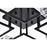 Elegant Lighting Lyra 8 Light 32" Flush Mount, Black/Clear