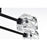 Elegant Lighting Lyra 8 Light 32" Flush Mount, Black/Clear