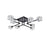 Elegant Lighting Lyra 8 Light 32" Flush Mount, Black/Clear