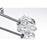 Elegant Lighting Lyra 8 Light 32" Flush Mount, Chrome/Clear
