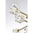 Elegant Lighting Lyra 8 Light 32" Flush Mount, Satin Gold/Clear