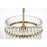 Living District Paulina 3 Light 16" Chandelier, Satin Gold