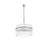 Living District Paulina 4 Light 20" Chandelier, Polished Nickel