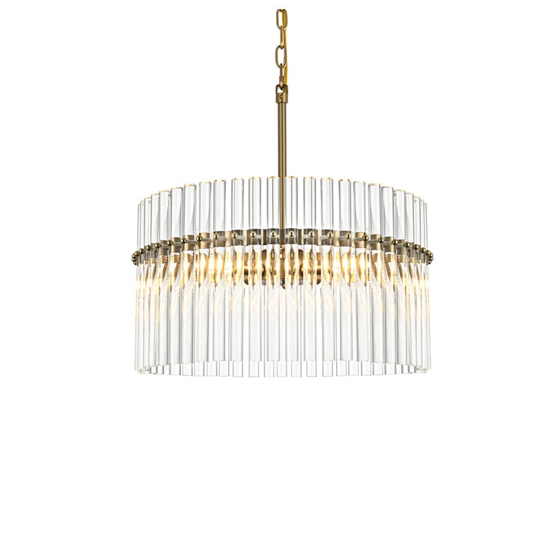 Living District Paulina 4 Light 20" Chandelier, Satin Gold