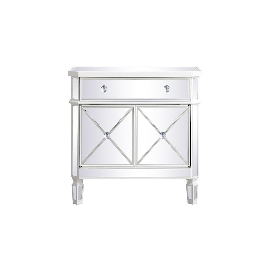Elegant Decor Contempo 32" Cabinets, Antique White