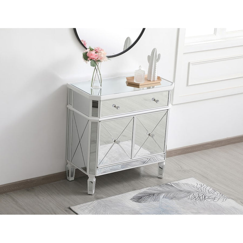 Elegant Decor Contempo 32" Cabinets, Antique White
