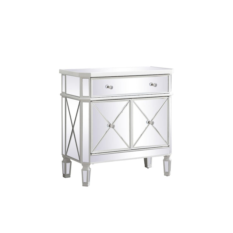 Elegant Decor Contempo 32" Cabinets, Antique White