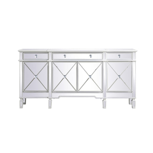 Elegant Decor Contempo 72" Sideboard/Credenza, Antique White