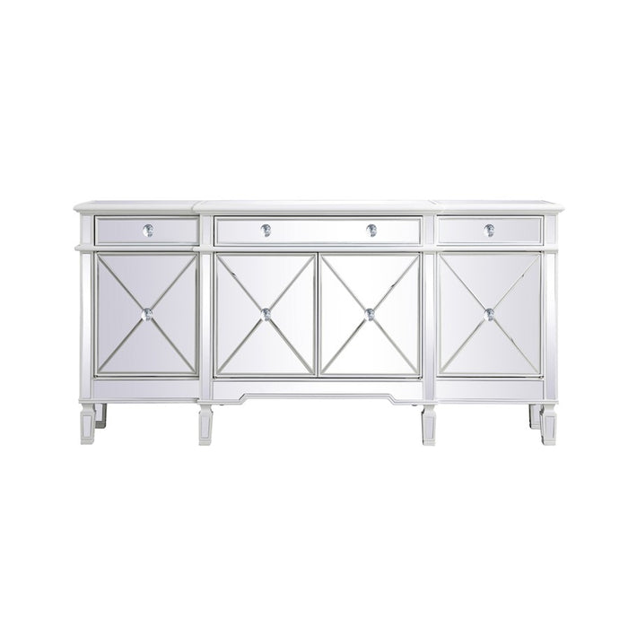 Elegant Decor Contempo 72" Sideboard/Credenza, Antique White