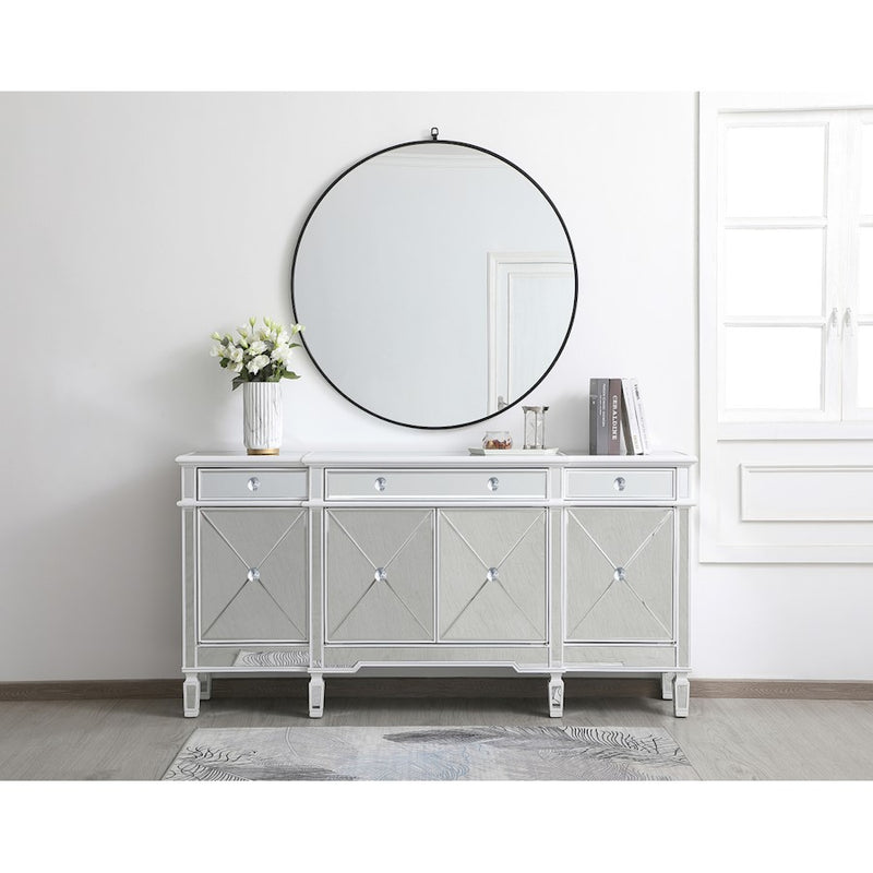 Elegant Decor Contempo 72" Sideboard/Credenza, Antique White