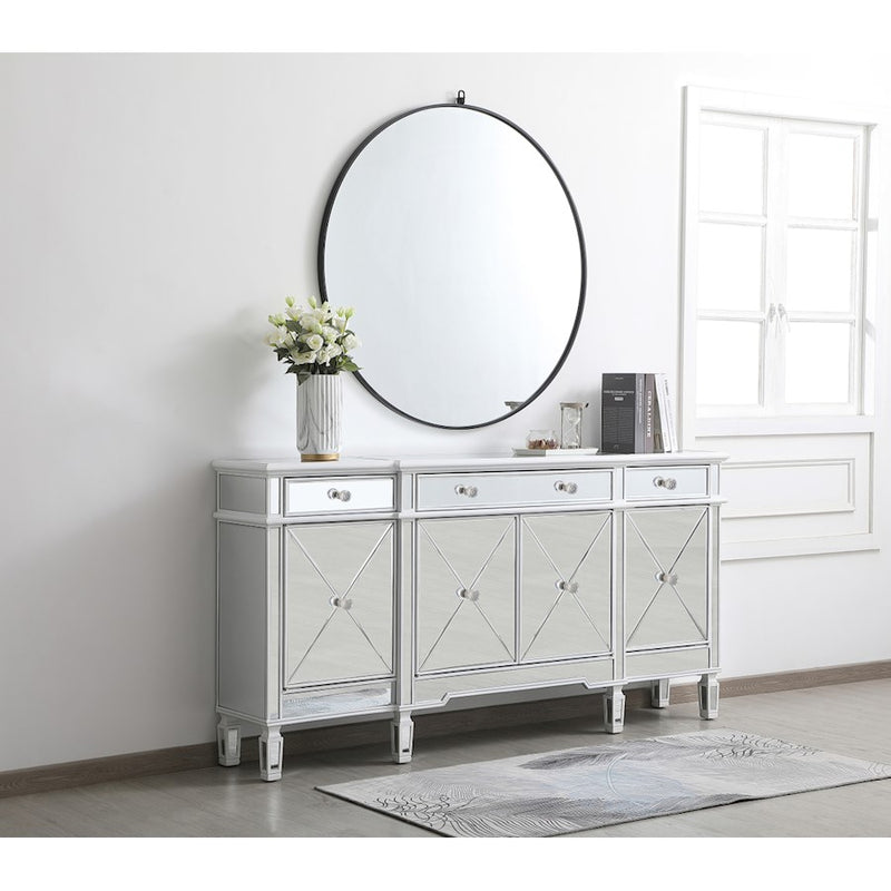 Elegant Decor Contempo 72" Sideboard/Credenza, Antique White