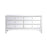 Elegant Decor Contempo 72" Chests, Antique White